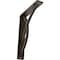 Ekena Millwork Miller Wrought Iron Bracket, (Single center brace), Antiqued Pale Gold 1 1/2"W x 5 1/2"D x 8"H BKTM01X05X08SMIAPG - alternate 1